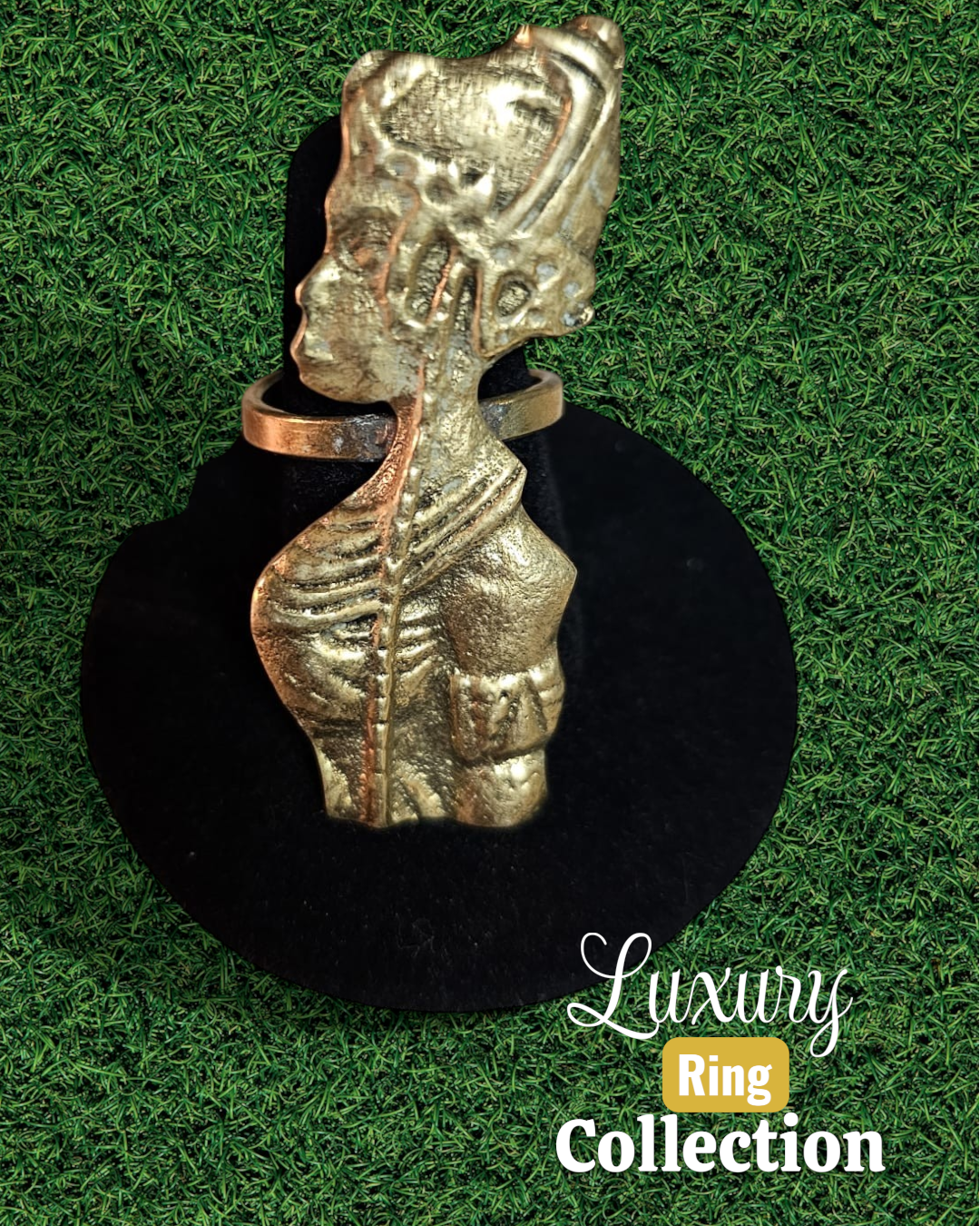 AATC Black Pharaoh Brass Ring