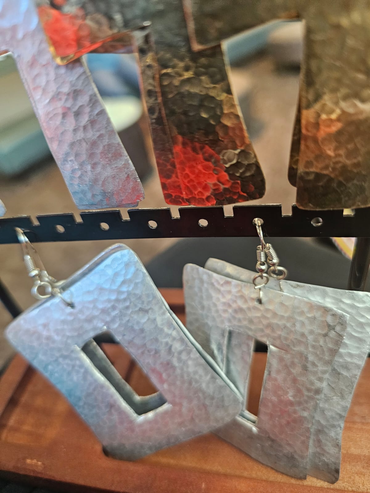 AATC Aluminium Earrings Drop -Rectangular Shaped
