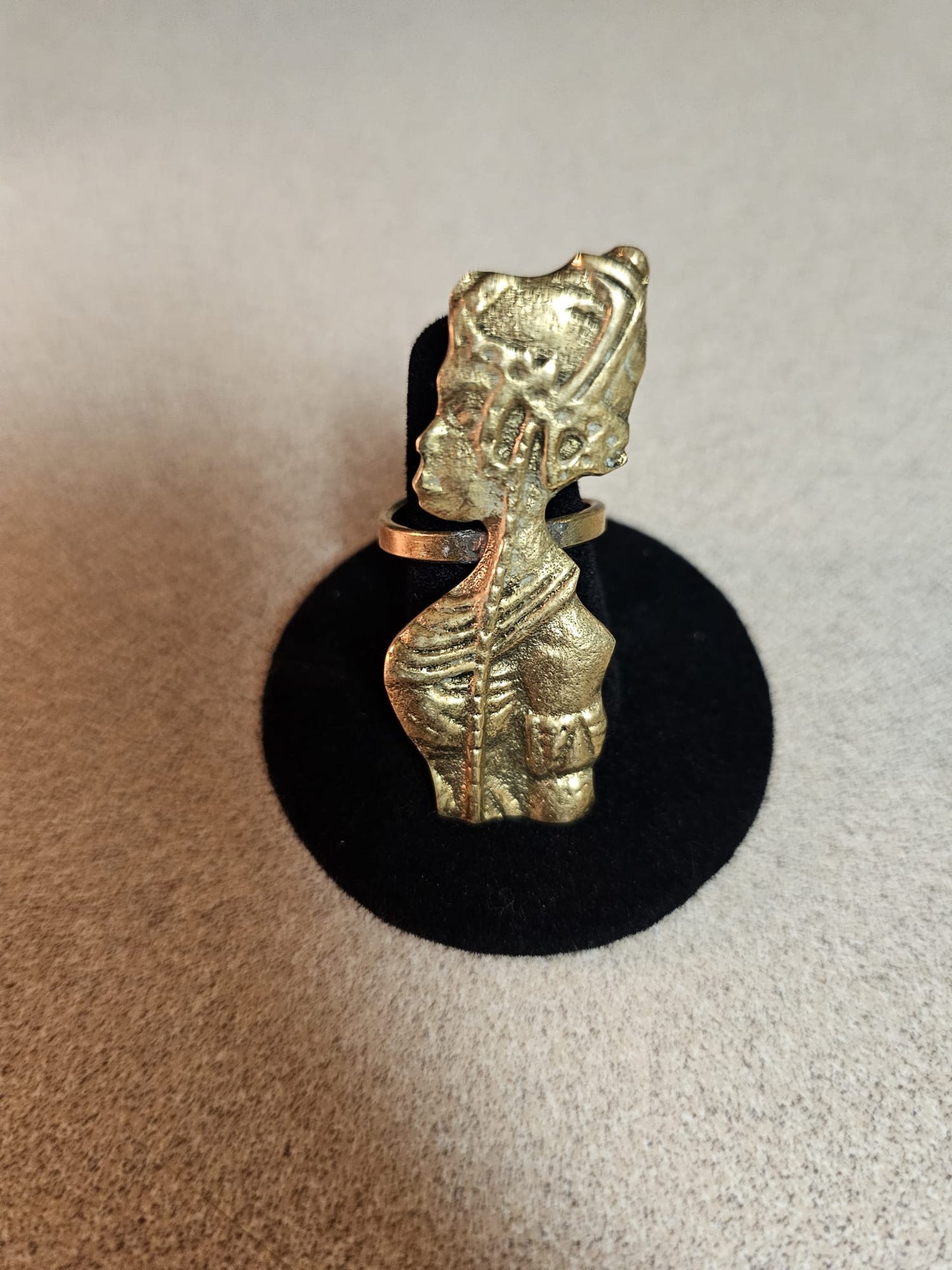 AATC Black Pharaoh Brass Ring