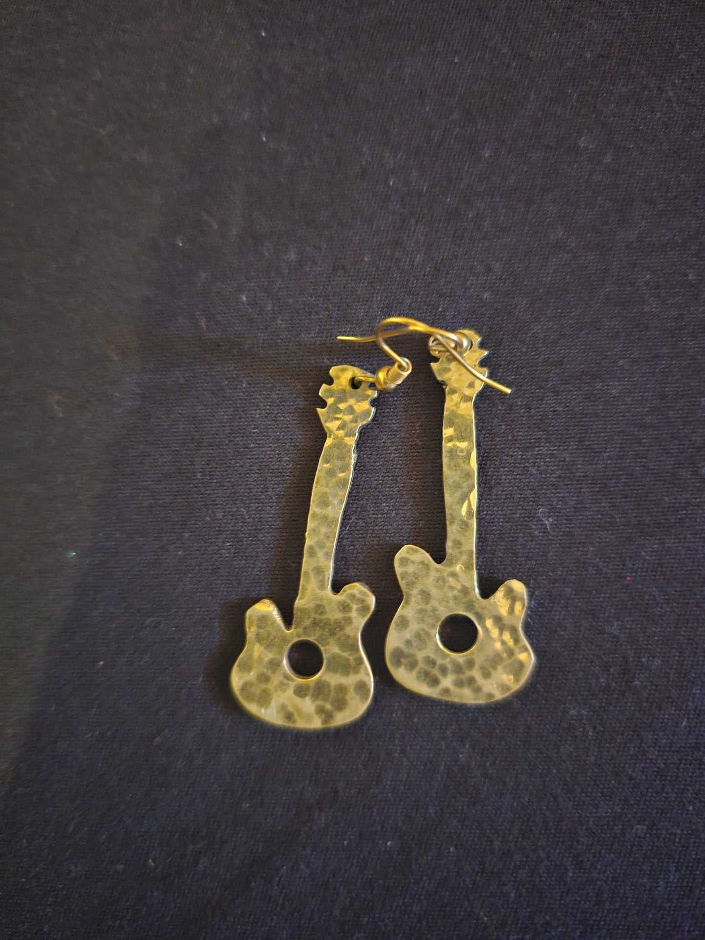 AATC BRASS GUITAR EARINGS