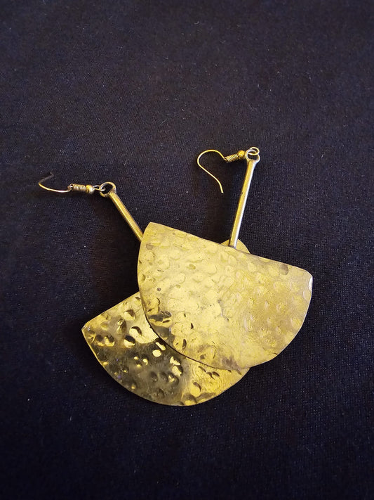 AATC BRASS HALF GUARD EARRINGS