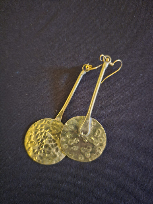 AATC BRASS STRING FULL CIRCLE EARRING