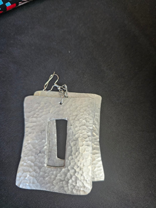 AATC Aluminium Earrings Drop -Rectangular Shaped
