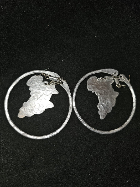 AATC SILVER BRASS AFRICA HOOPS