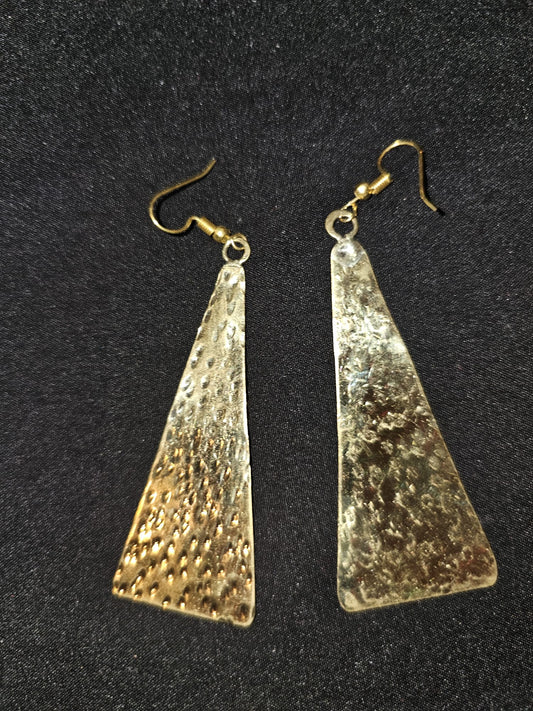 AATC TRIANGULAR FULL BRASS EARINGS