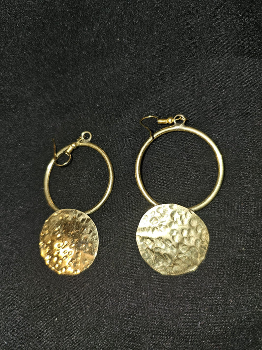 AATC HOLLOW & FULL CIRCULAR BRASS EARINGS