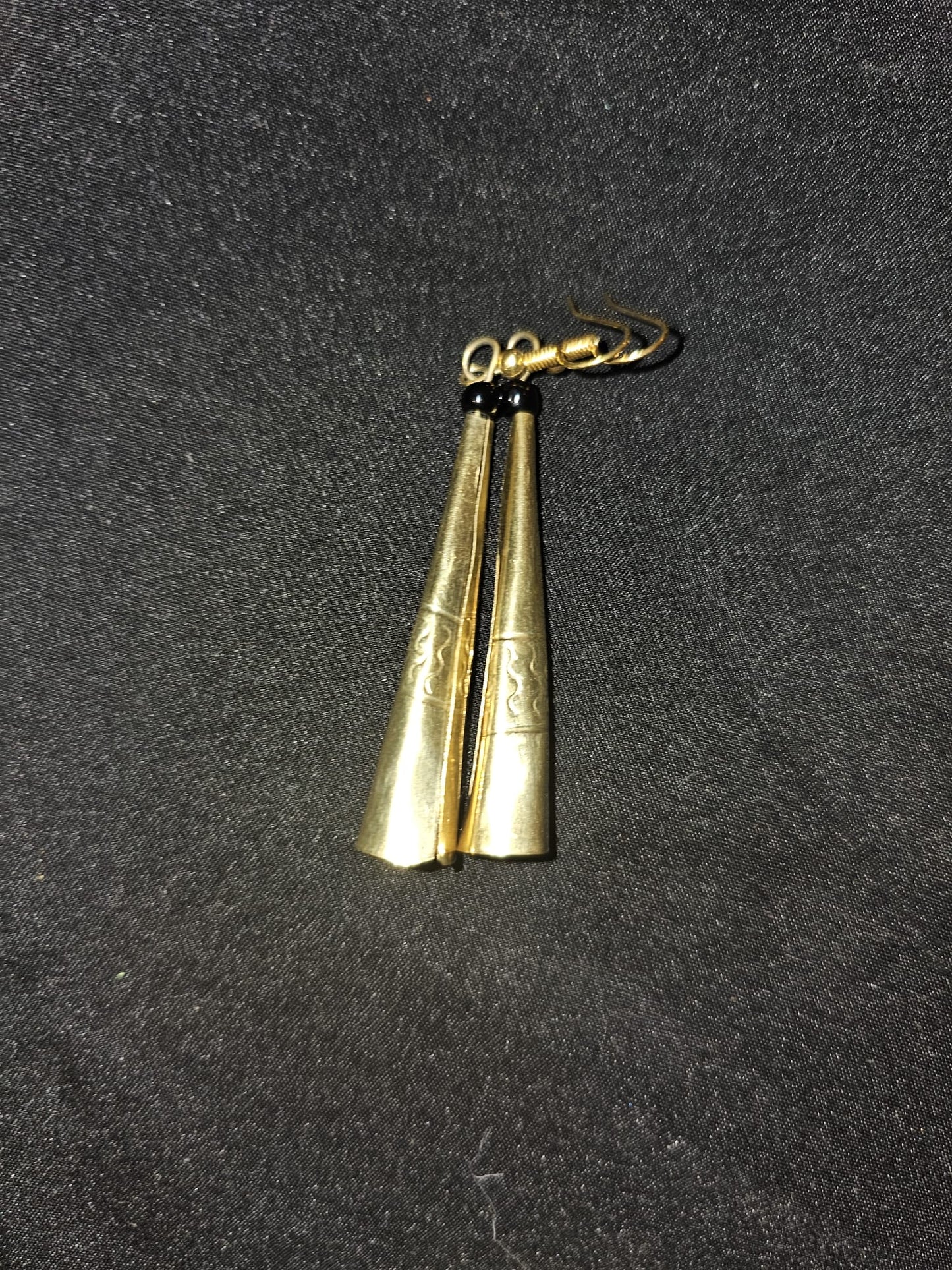 AATC CYLINDRICAL BRASS EARRINGS 