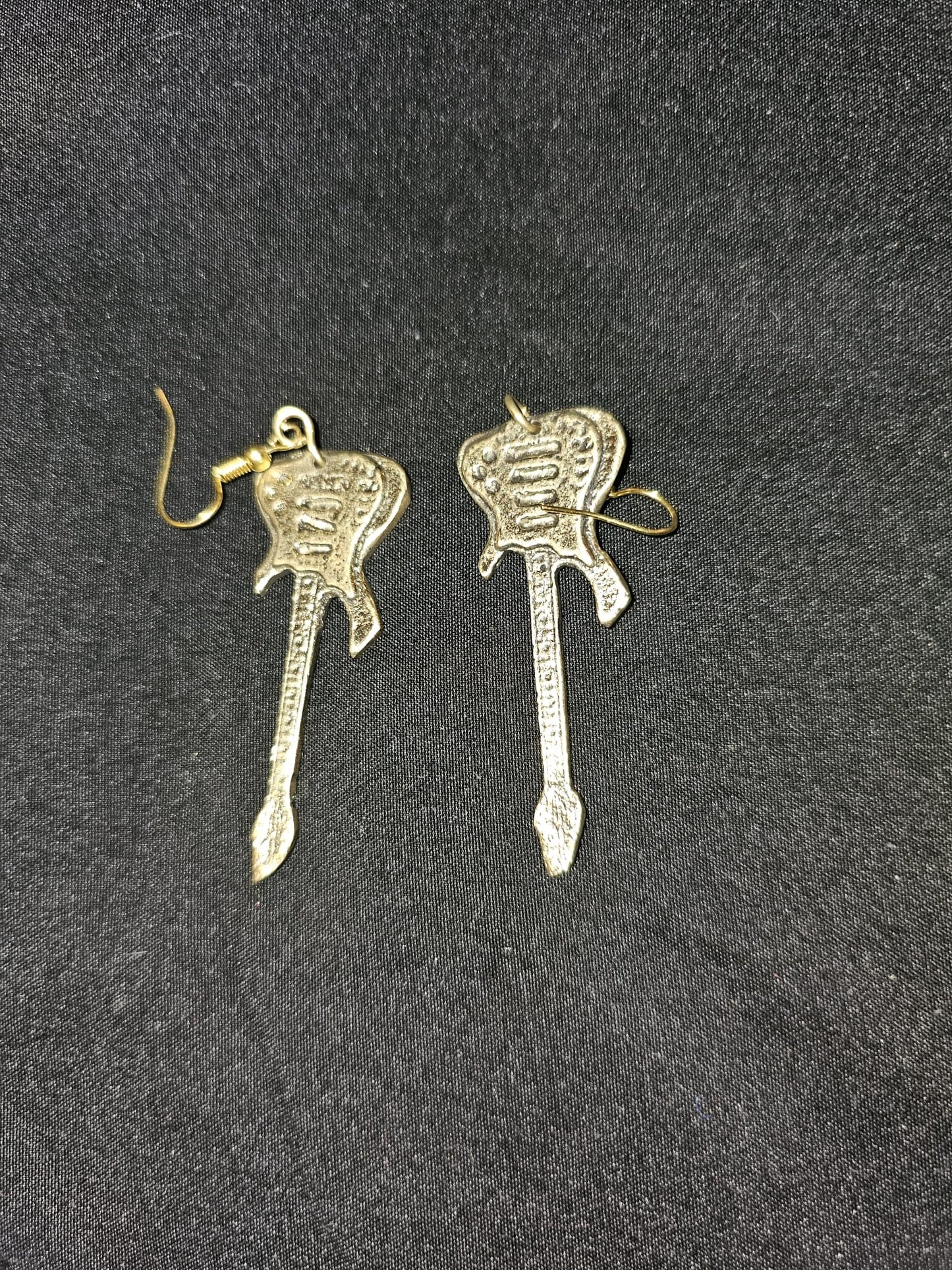 AATC BRASS GUITAR EARINGS