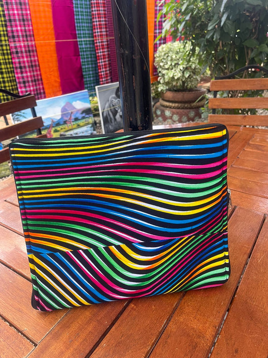 AATC Ankara Laptop Sleeve Bag stripes